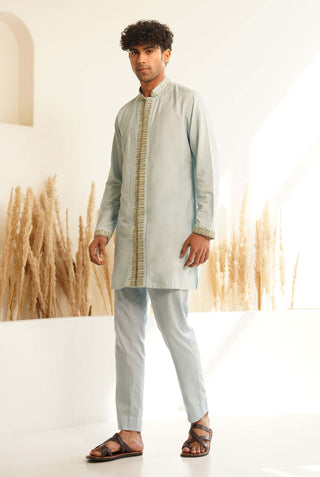 Powder blue tarsh kurta and pant