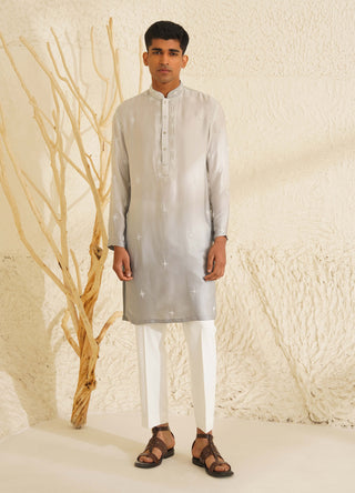 Ombre gray kanishk kurta and pant