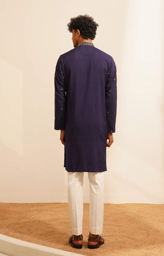 Navy blue mihir kurta and pant