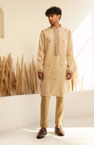 Beige urjit kurta and pant