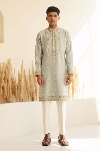 Powder blue vyom kurta and pant