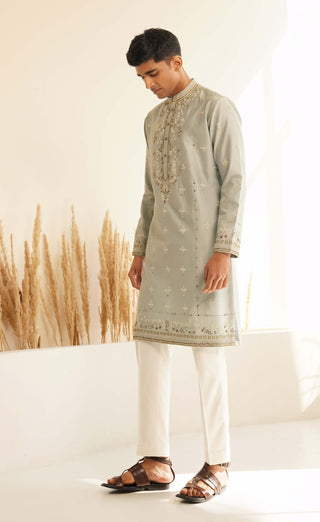 Powder blue vyom kurta and pant