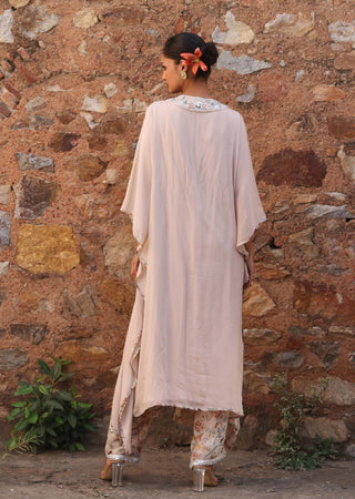 Prisha blush pink printed kaftan