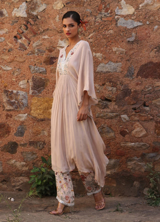 Prisha blush pink printed kaftan