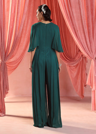 Maya emerald green jumpsuit