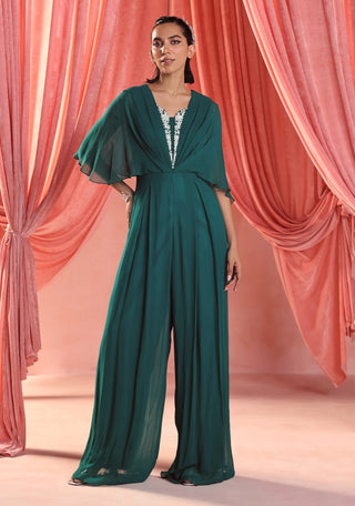 Maya emerald green jumpsuit