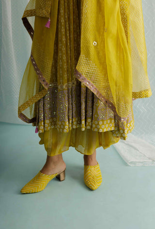 Canary noa anarkali set