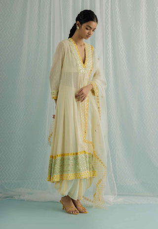 Ivory noa anarkali set