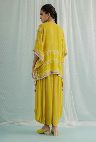 Canary emi kaftan and dhoti set