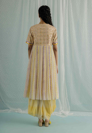 Ivory koa kurta and dhoti