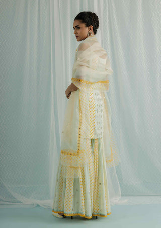 Ivory nilufer sharara set