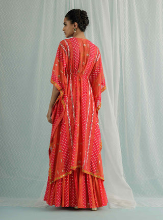 Fuchsia lilith kaftan and sharara set