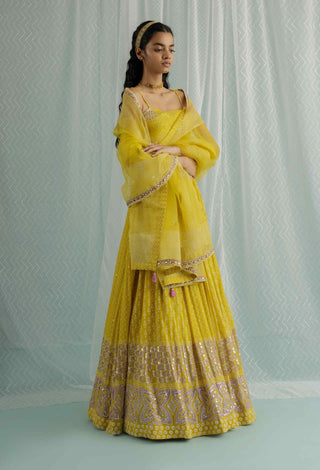 Canary aria lehenga set