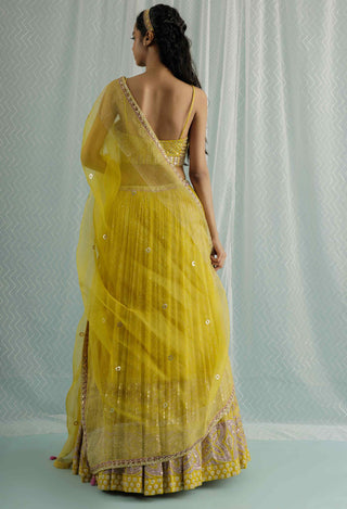 Canary aria lehenga set