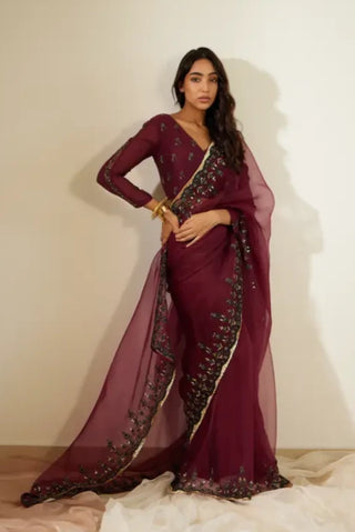 Purple Poornima Saree