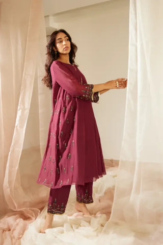 Purple Poornima Kurta Set