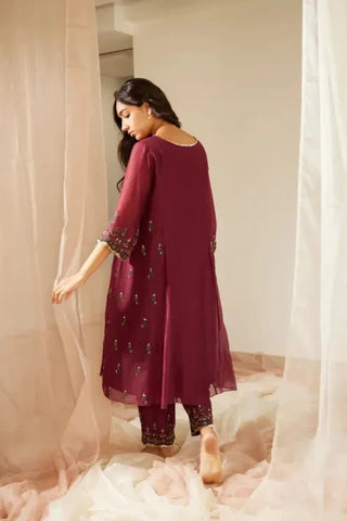 Purple Poornima Kurta Set