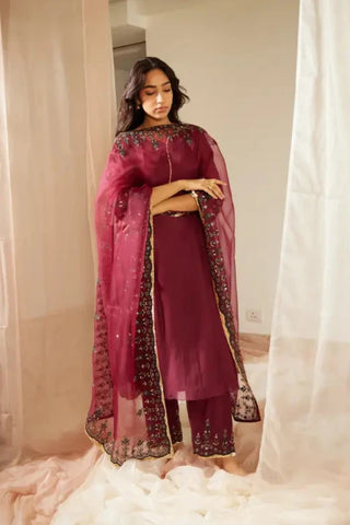 Purple Poornima Kurta Set