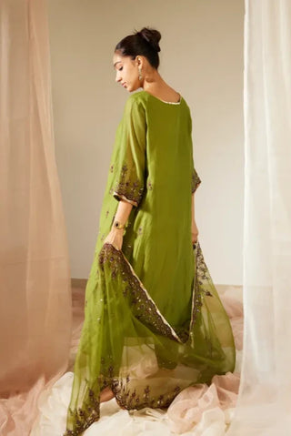 Green Poornima Kurta Set