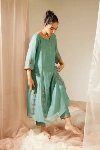 Blue Vrinda Kurta Set