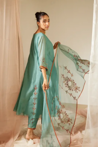 Blue Vrinda Kurta Set