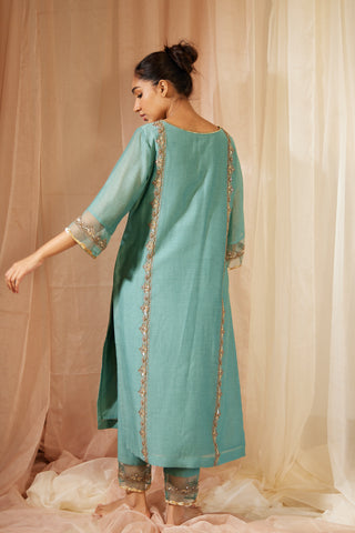 Blue Abir Kurta Set