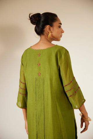 Green Gul Kurta Set