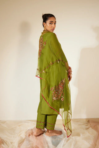 Green Gul Kurta Set