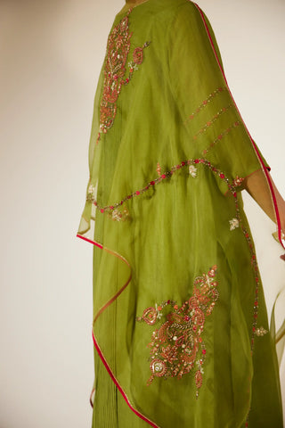 Green Gul Kurta Set