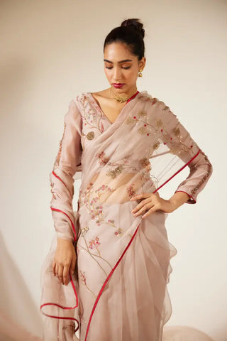 Gray Gul Saree