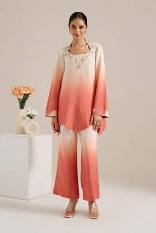 Dahlia salmon ombre top and pant