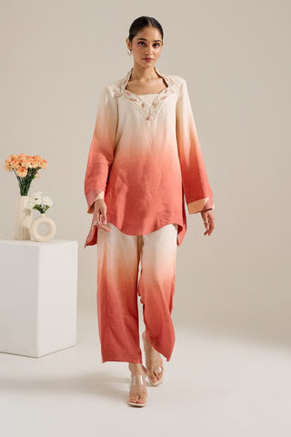 Dahlia salmon ombre top and pant