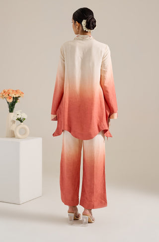 Dahlia salmon ombre top and pant