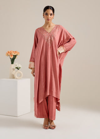 Gulab salmon kurta and pants