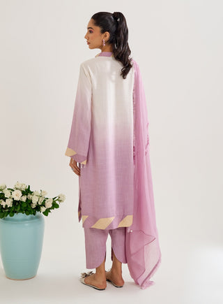 Chhui mui lilac ombre kurta set