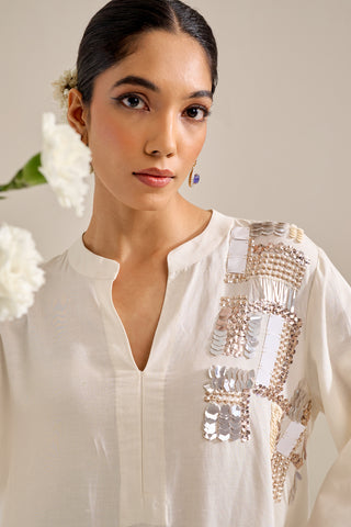 Mogra ivory kurta set