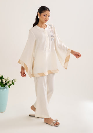 Mogra ivory top and pant