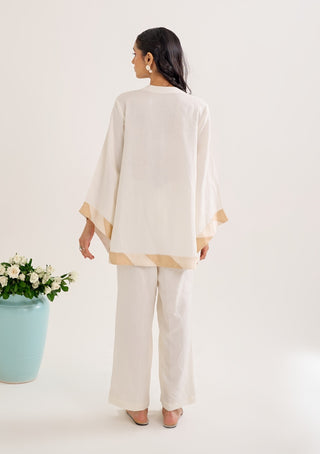 Mogra ivory top and pant