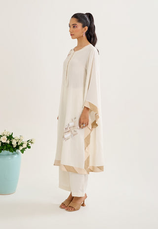 Nargis ivory kurta set