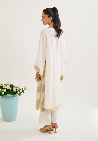 Nargis ivory kurta set