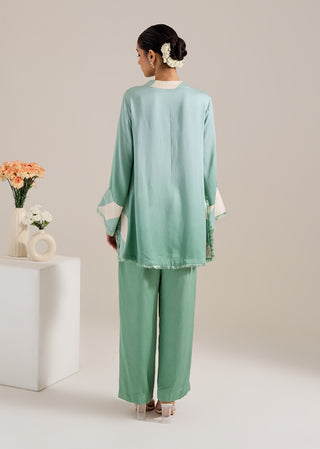 Chameli green ombre top and pant