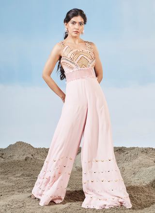 Pink sunset jumpsuit