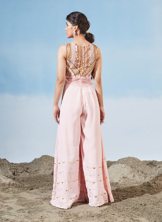 Pink sunset jumpsuit