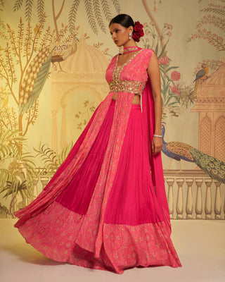 Rani bhandhini anarkali lehenga set