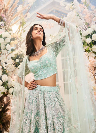 Arsh mint embroidered lehenga set