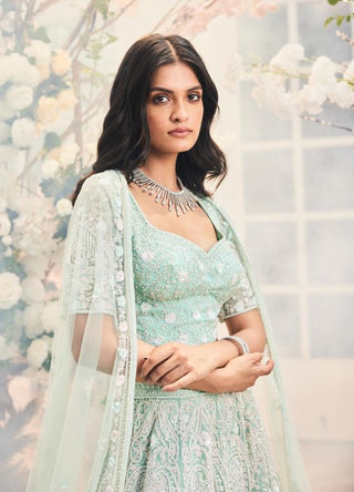 Arsh mint embroidered lehenga set