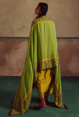 Yellow suit set rang with dupatta